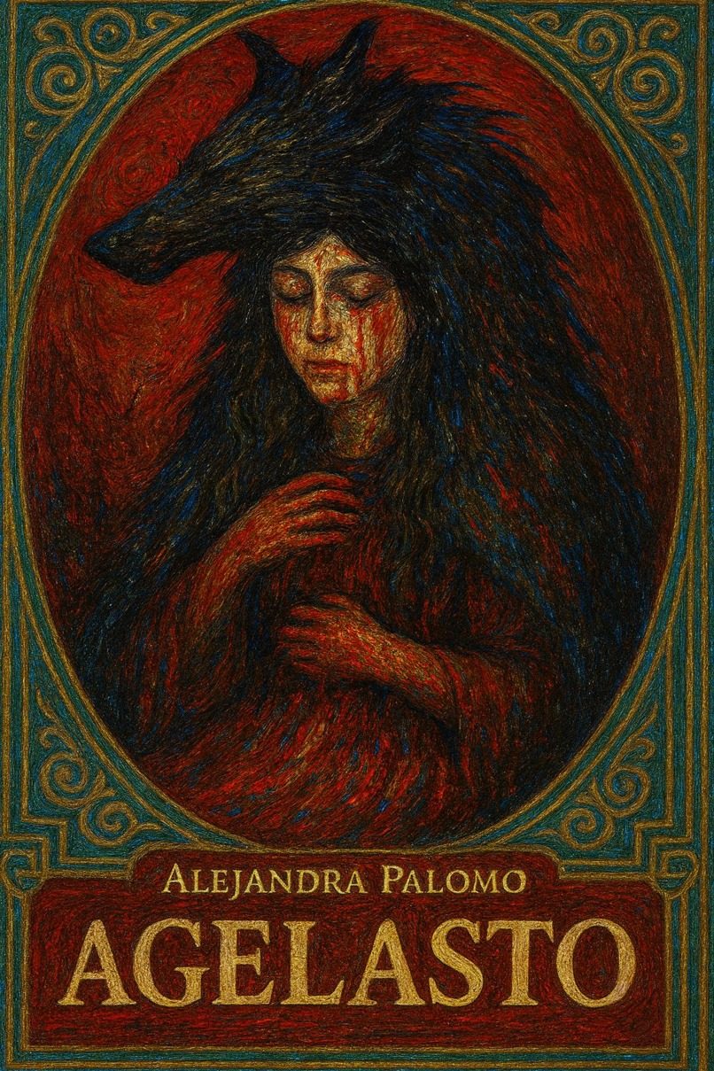 Portada de Agelasto, poemario de Alejandra Palomo